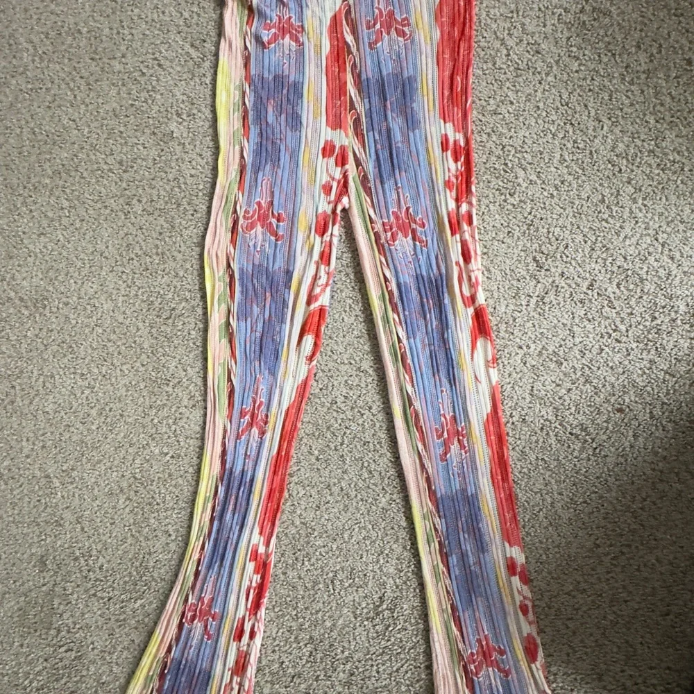 Etro Milano Vibrant Floral-Print Knit Trousers - Picture 5 of 7